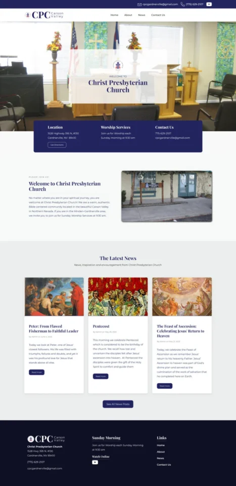 Christ Presbyterian Church Screenshot