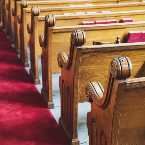 church pews