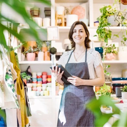 Woman shop keeper
